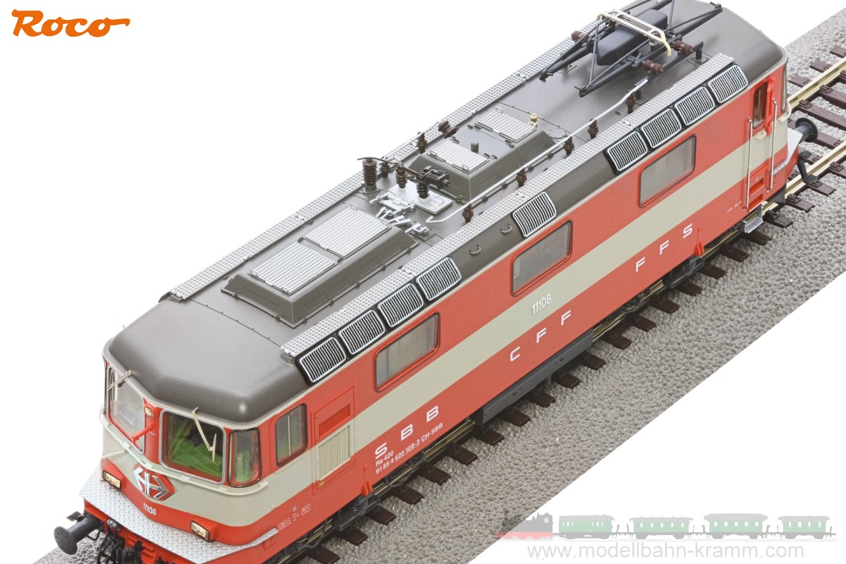 Roco 7520002, EAN 9005033061159: H0 AC Sound E-Lok Re 4/4 II 11108 Swiss Express, SBB