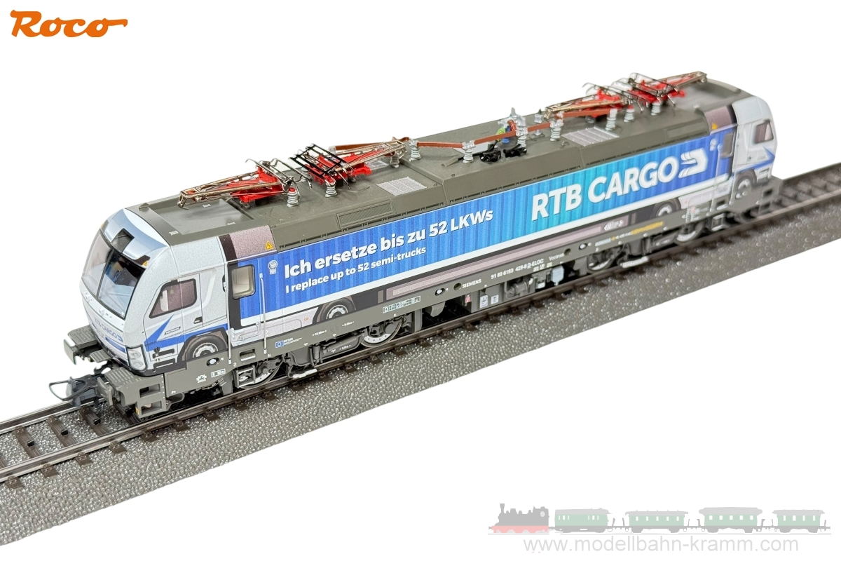 Roco 7520223, EAN 9005033393618: H0 AC Sound RTB Cargo E-Lok BR193 VecTruck, limitierte Sonderserie Wilde 13