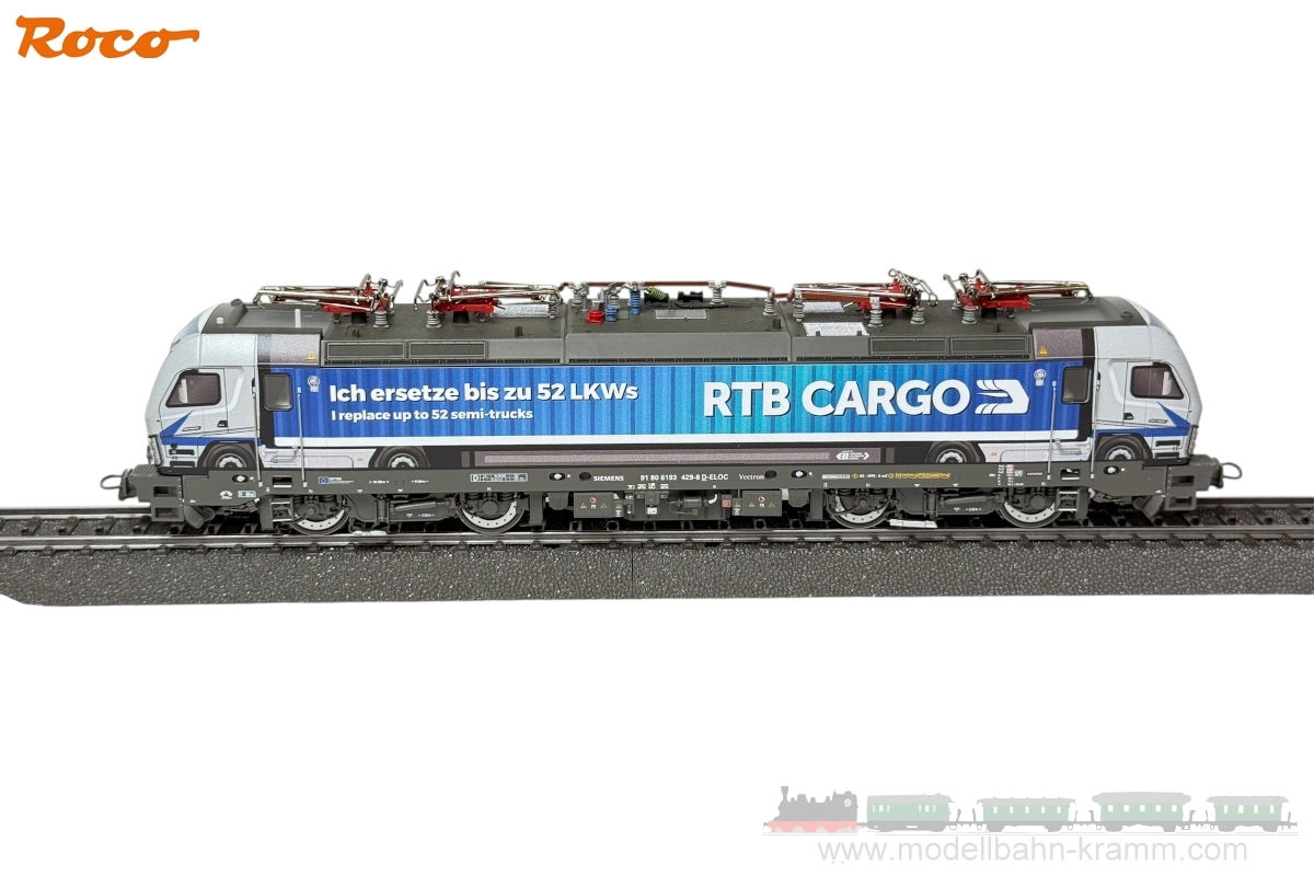 Roco 7520223, EAN 9005033393618: H0 AC Sound RTB Cargo E-Lok BR193 VecTruck, limitierte Sonderserie Wilde 13