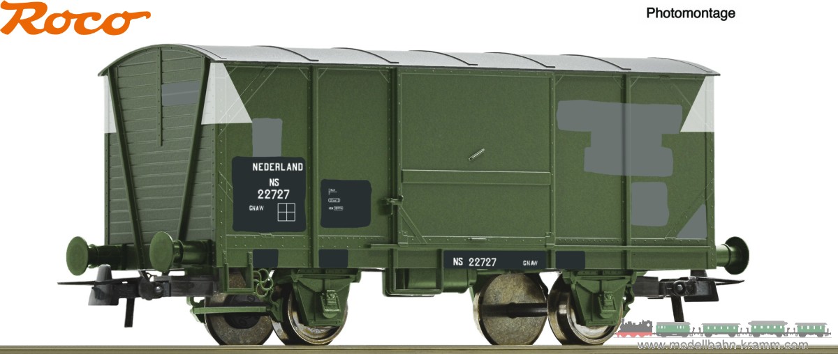 Roco 76844, EAN 9005033768447: H0 DC gedeckter Güterwagen, NS III