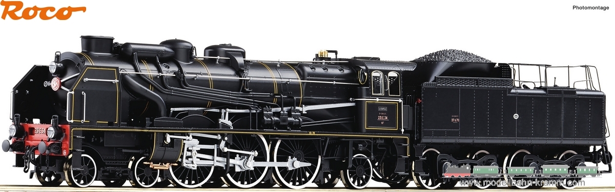 Roco 78040, EAN 9005033780401: H0 AC Sound Dampflokomotive Serie 231 E, SNCF