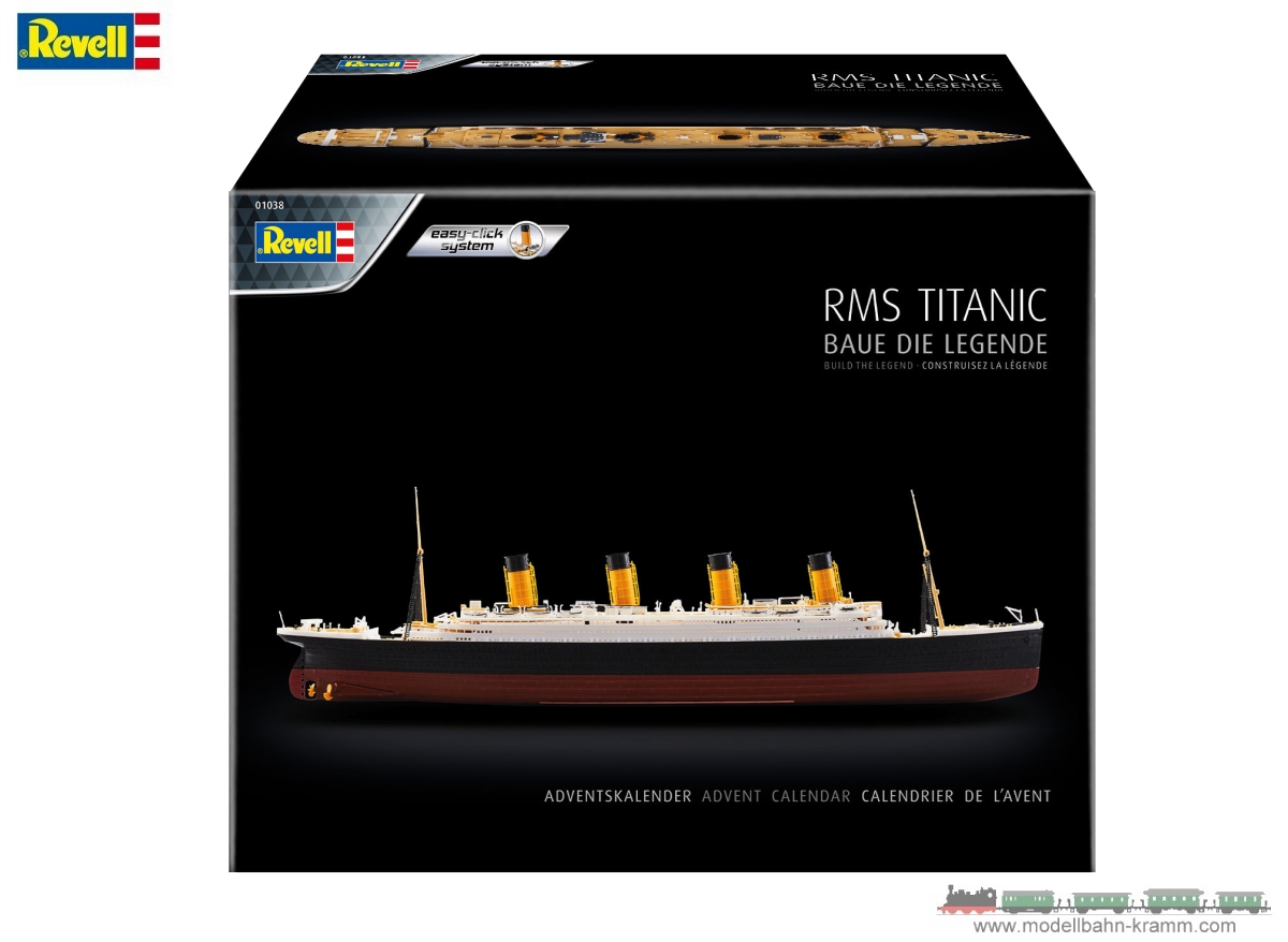 Revell 01038, EAN 4009803010380: 1:600 Adventskalender RMS Titanic 2