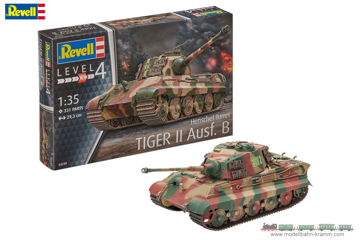 Revell 03249, EAN 4009803032498: 1:35 Tiger II Ausf.B Henschel