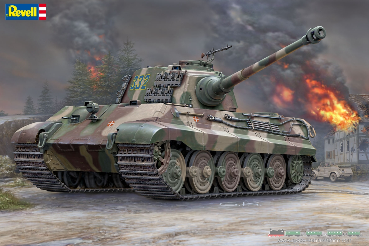 Revell 03249, EAN 4009803032498: 1:35 Tiger II Ausf.B Henschel