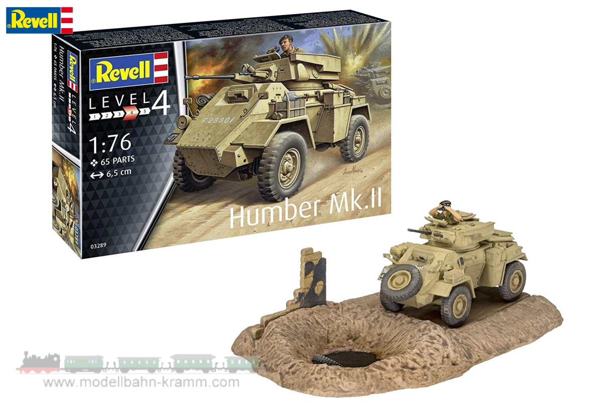 Revell 03289, EAN 4009803032894: 1:72 Bausatz Humber MK.II Britischer Panzerspähwagen