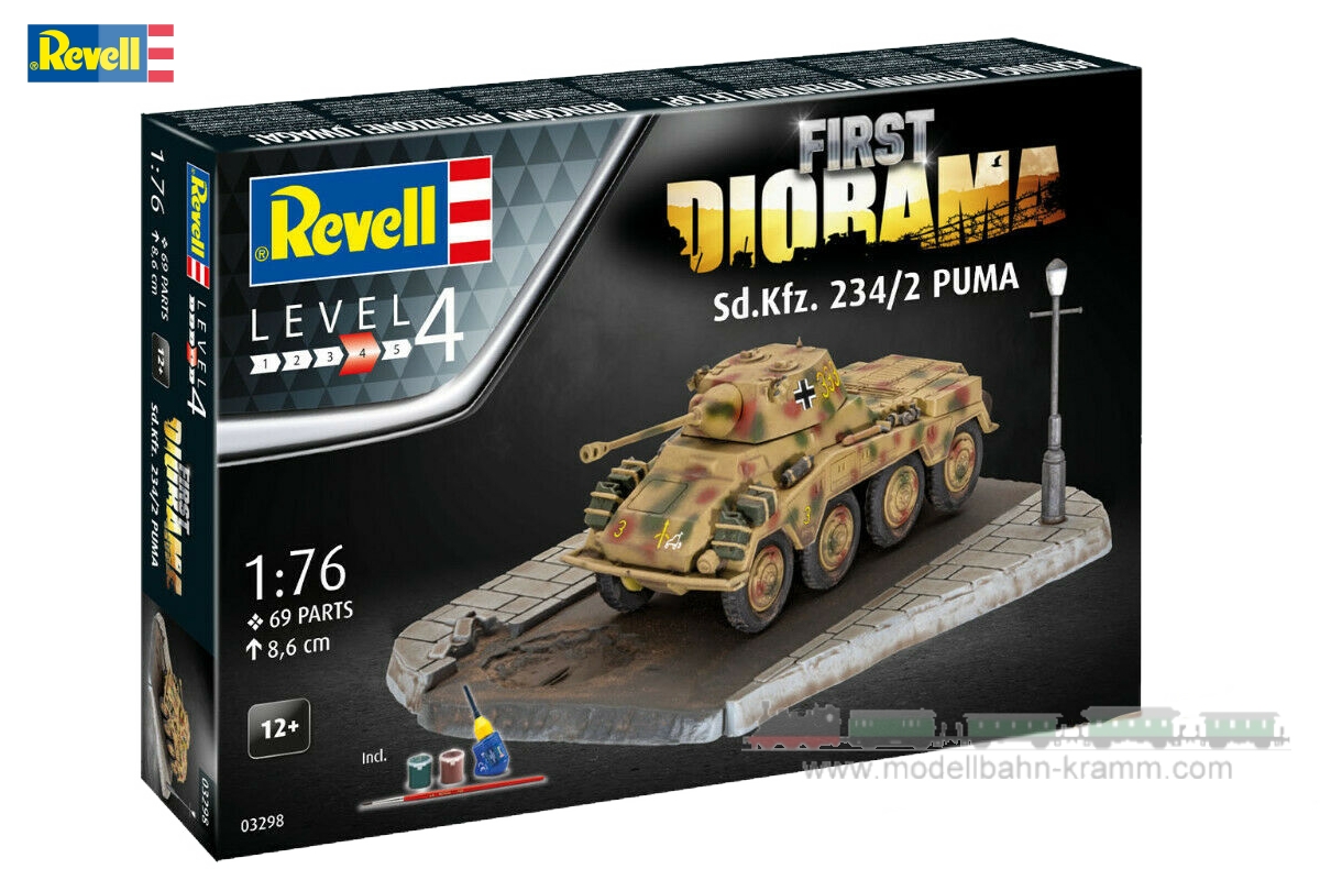 Revell 03298, EAN 4009803032986: 1:76 Sd.Kfz. 234/2 Puma (First Diorama)