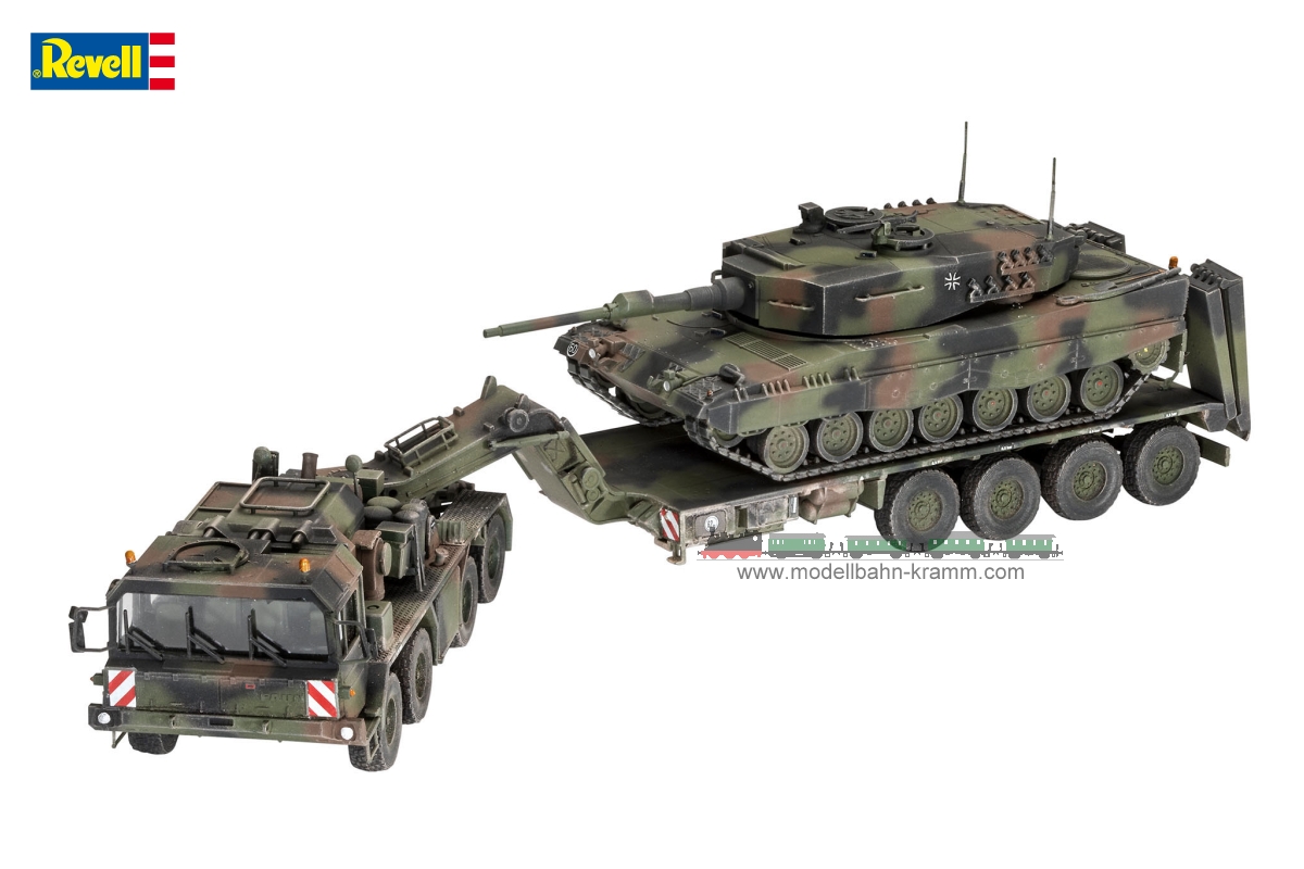 Revell 03311, EAN 4009803895741: 1:72 SLT 50-3 Elefant + Leopard 2A4