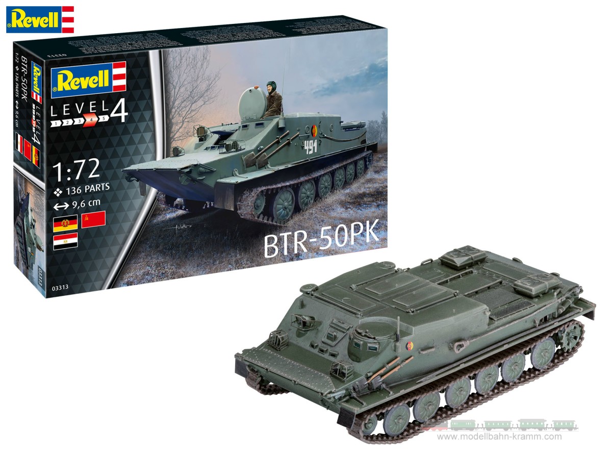 Revell 03313, EAN 4009803003313: 1:72 Bausatz BTR-50PK