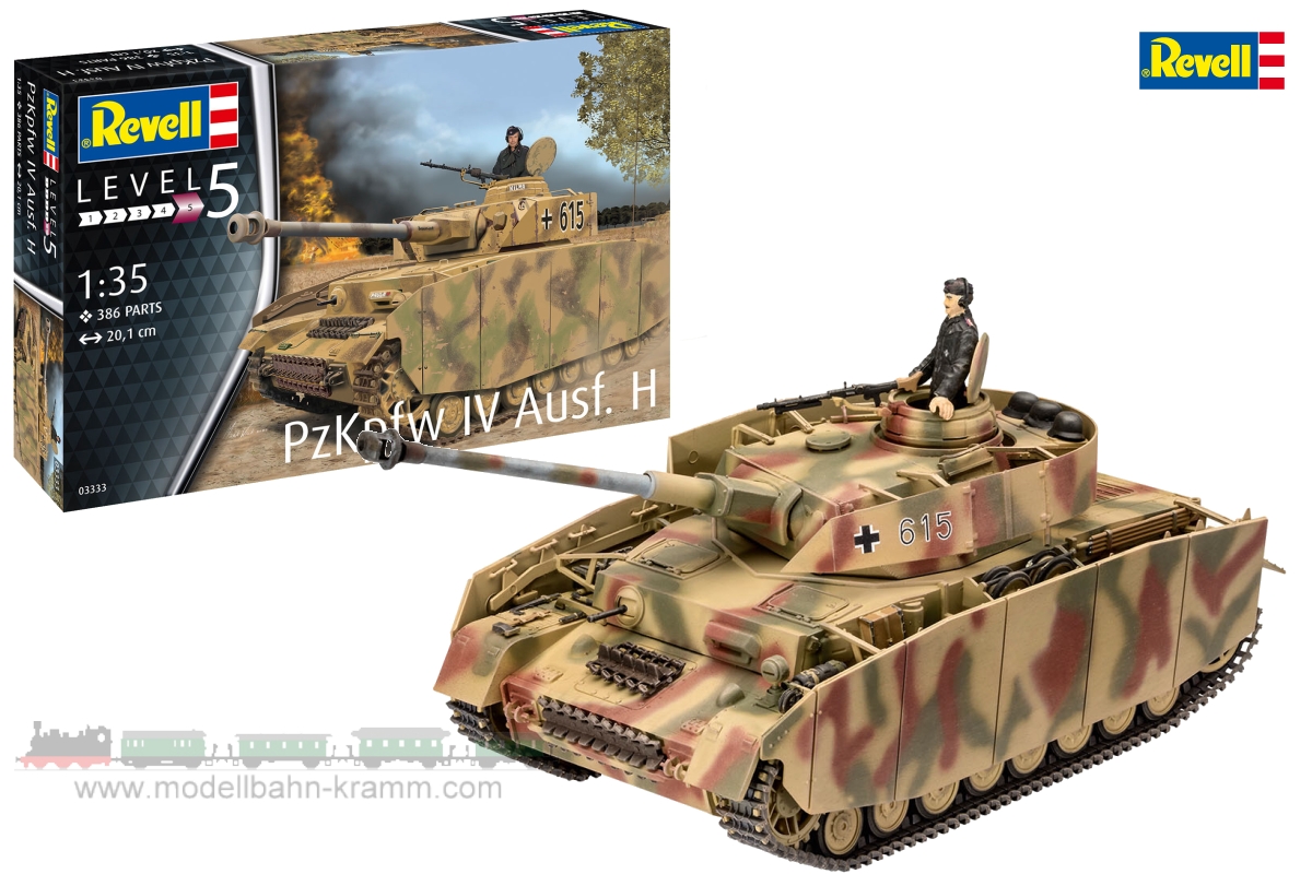 Revell 03333, EAN 4009803033334: 1:35 Bausatz, Panzer IV Ausf.H