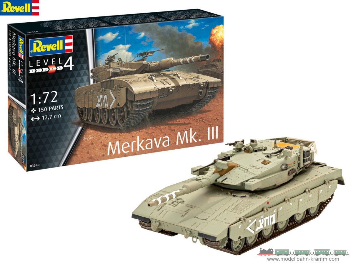 Revell 03340, EAN 4009803033402: 1:72 Merkava Mk.III