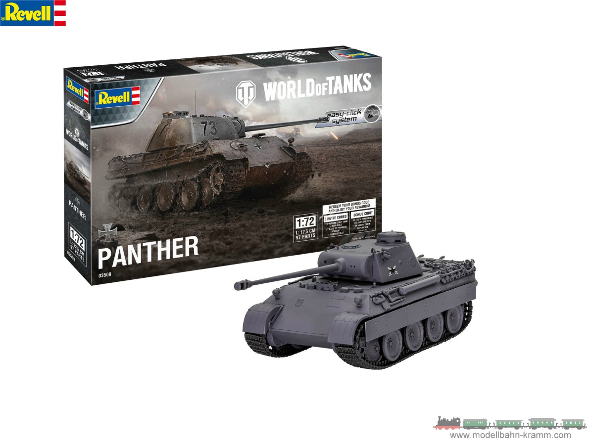 Revell 03509, EAN 4009803035093: 1:72 Panther Ausf. D World of Tanks