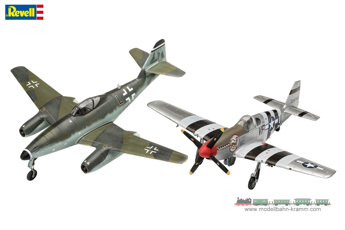 Revell 03711, EAN 4009803896762: 1:72 Combat Set Messerschmitt Me262 & P-51B Mustang