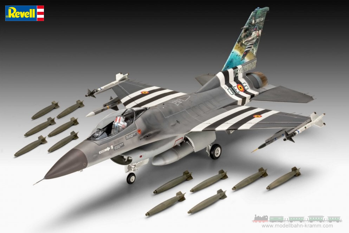 Revell 03802, EAN 4009803038025: 1:32 model kit 50th Anniverary F-16 Falcon