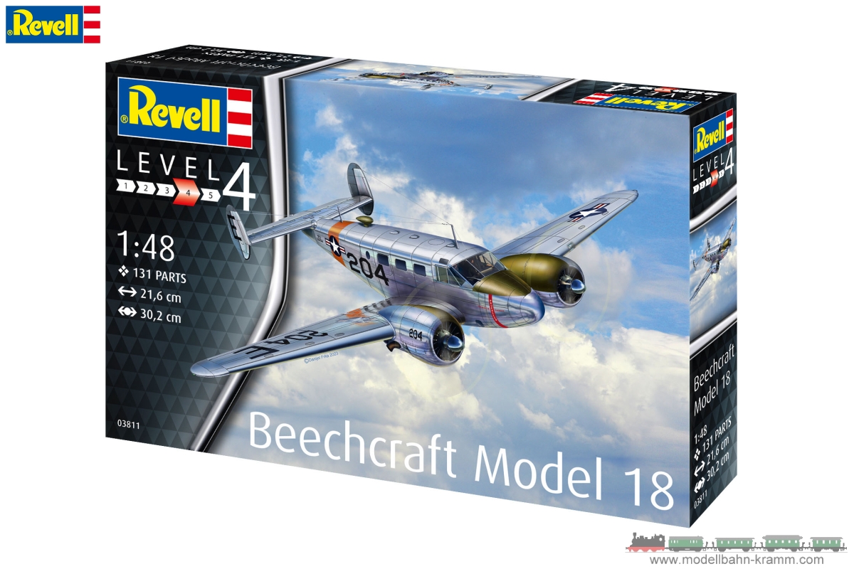 Revell 03811, EAN 4009803038117: 1:48 Beechcraft Model 18