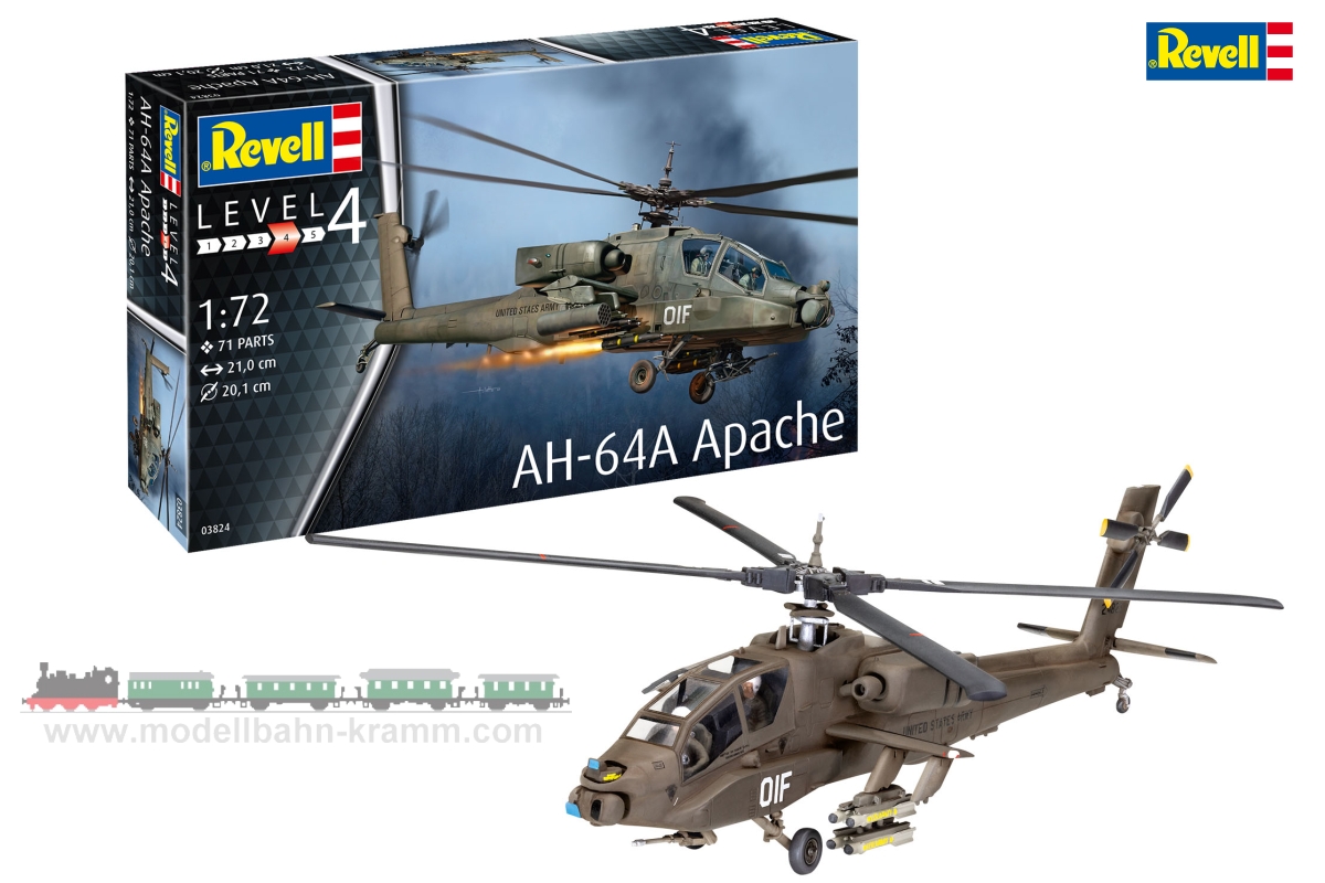 Revell 03824, EAN 4009803038247: 1:144 AH-64A Apache
