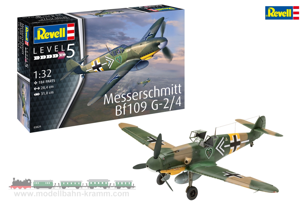 Revell 03829, EAN 4009803038292: 1:32 Messerschmitt Bf109G-2/4