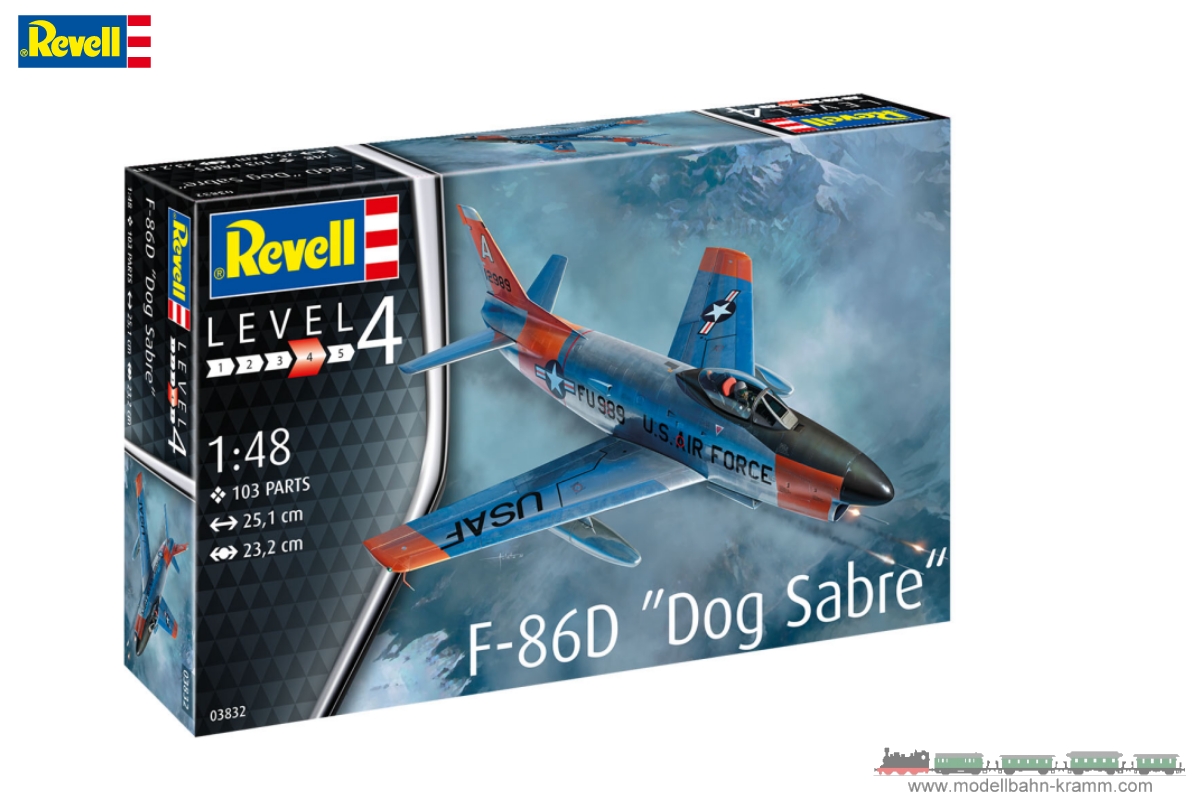 Revell 03832, EAN 4009803003832: 1:48 F-86D Dog Sabre