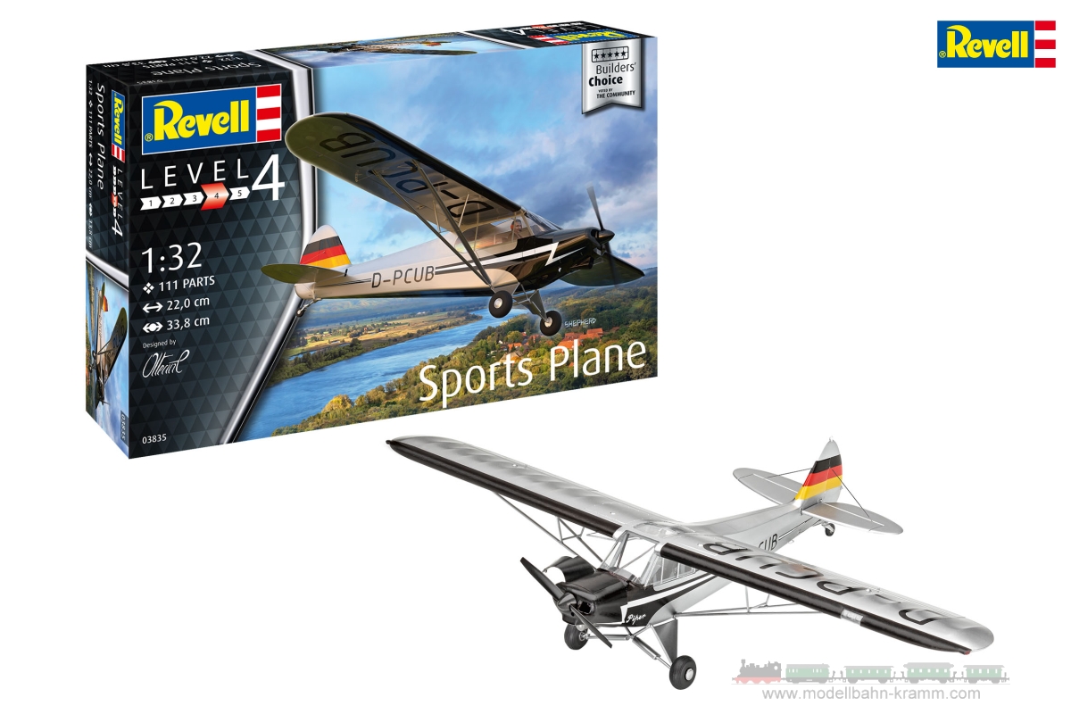 Revell 03835, EAN 4009803038353: 1:32 Sports Plane Builder´s Choic