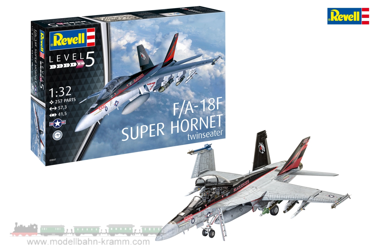 Revell 03847, EAN 4009803038476: 1:32 F/A-18F Super Hornet
