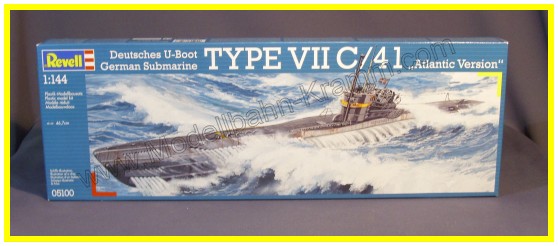 Revell 05100, EAN 4009803881287: 1:144 Bausatz, U-Boot Typ VIIC/41
