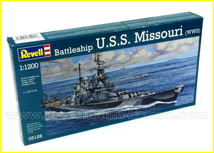 Revell 05128, EAN 4009803051284: 1:1200 USS Missouri