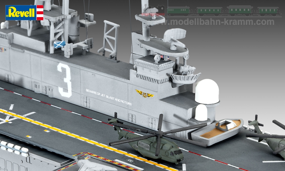 Revell 05178, EAN 4009803051789: 1:700 US Navy Assault Carrier WASP