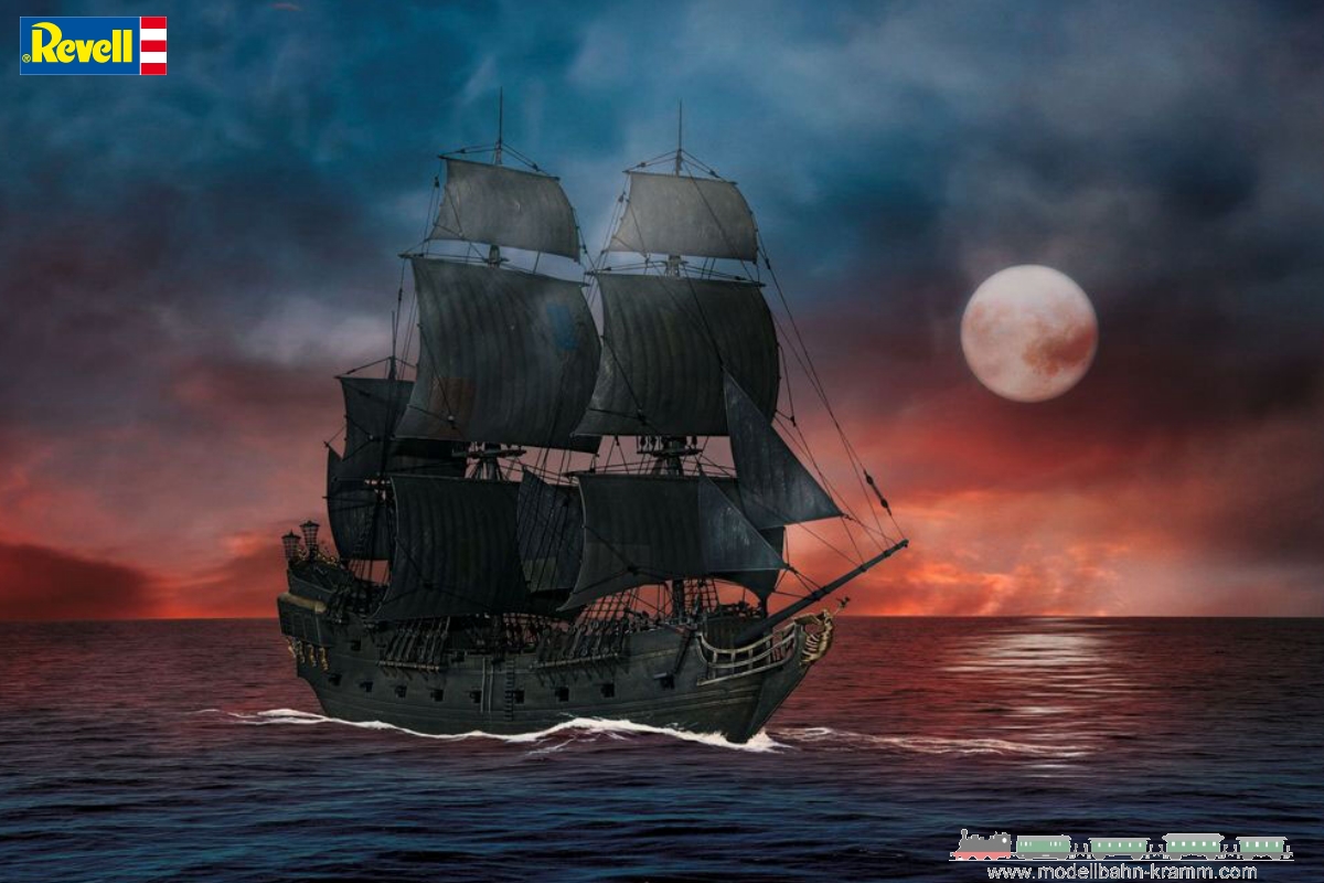 Revell 05499, EAN 4009803054995: 1:150 Bausatz Piratenschiff Black Pearl easy-click-system