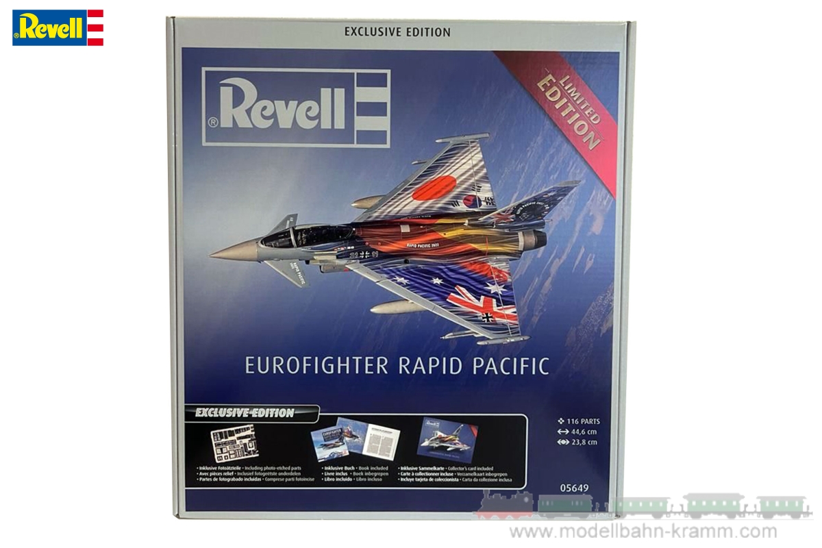 Revell 05649, EAN 4009803056494: 1:72 Geschenkset Eurofighter-Pacific Exclusive Edition