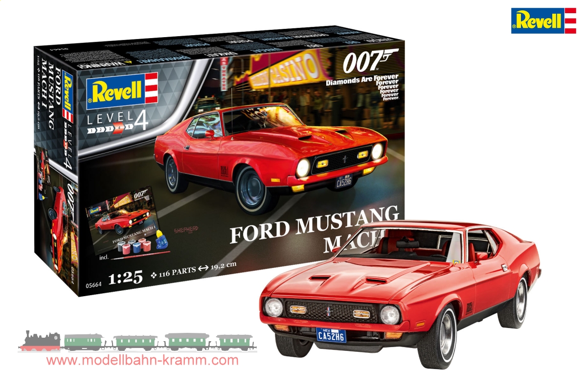 Revell 05664, EAN 4009803056647: Geschenkset 1:25 James Bond Ford Mustang Mach I