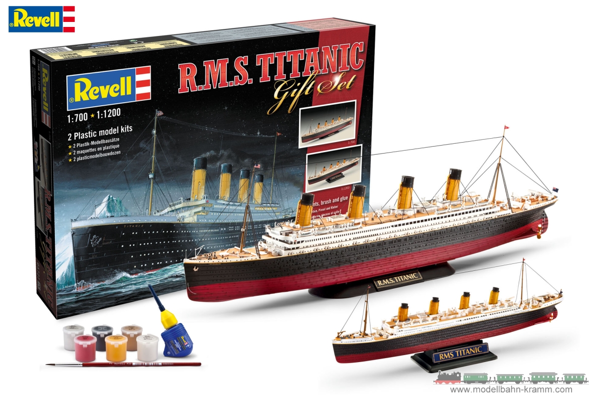 Revell 05727, EAN 4009803057279: Geschenkset Titanic
