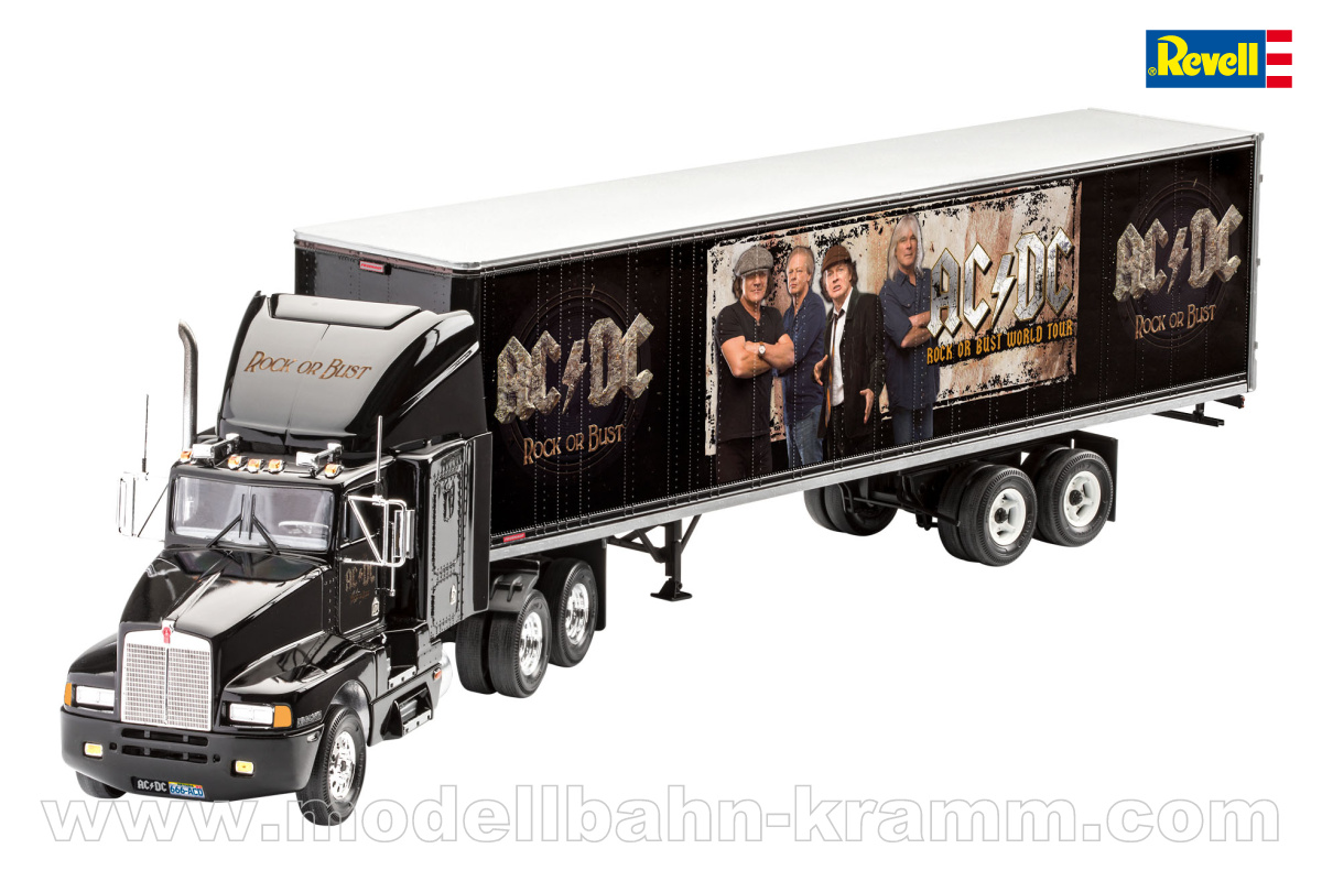 Revell 07453, EAN 4009803074535: 1:32 Geschenkset AC/DC Tour Truck/Trailer