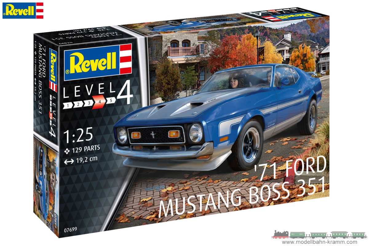 Revell 07699, EAN 4009803076997: 1:25 ´71 Mustang Boss 351