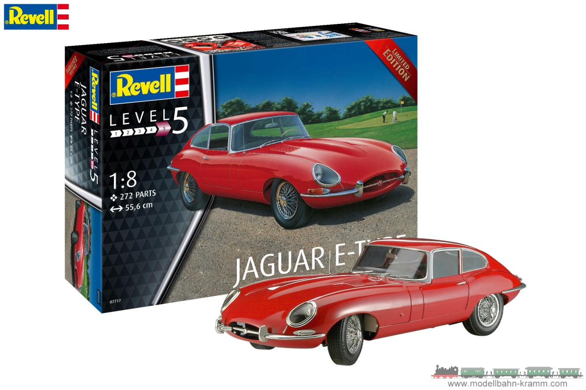 Revell 07717, EAN 4009803007717: 1:8 Jaguar E Type Coupe