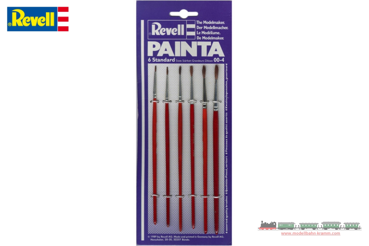 Revell 29621, EAN 4009803036212: Painta Standart Pinselsortiment 6 Stk