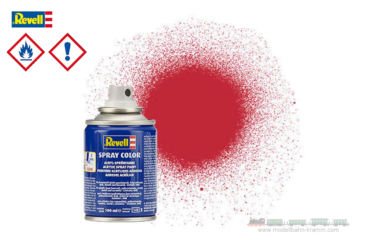 Revell 34136, EAN 4009803341361: Kaminrot matt  Spray 100 ml (Acrylfarbe)