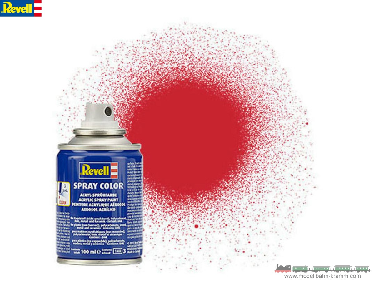 Revell 34330, EAN 4009803343303: Feuerrot seidenmatt Spray 100 ml (Acrylfarbe)