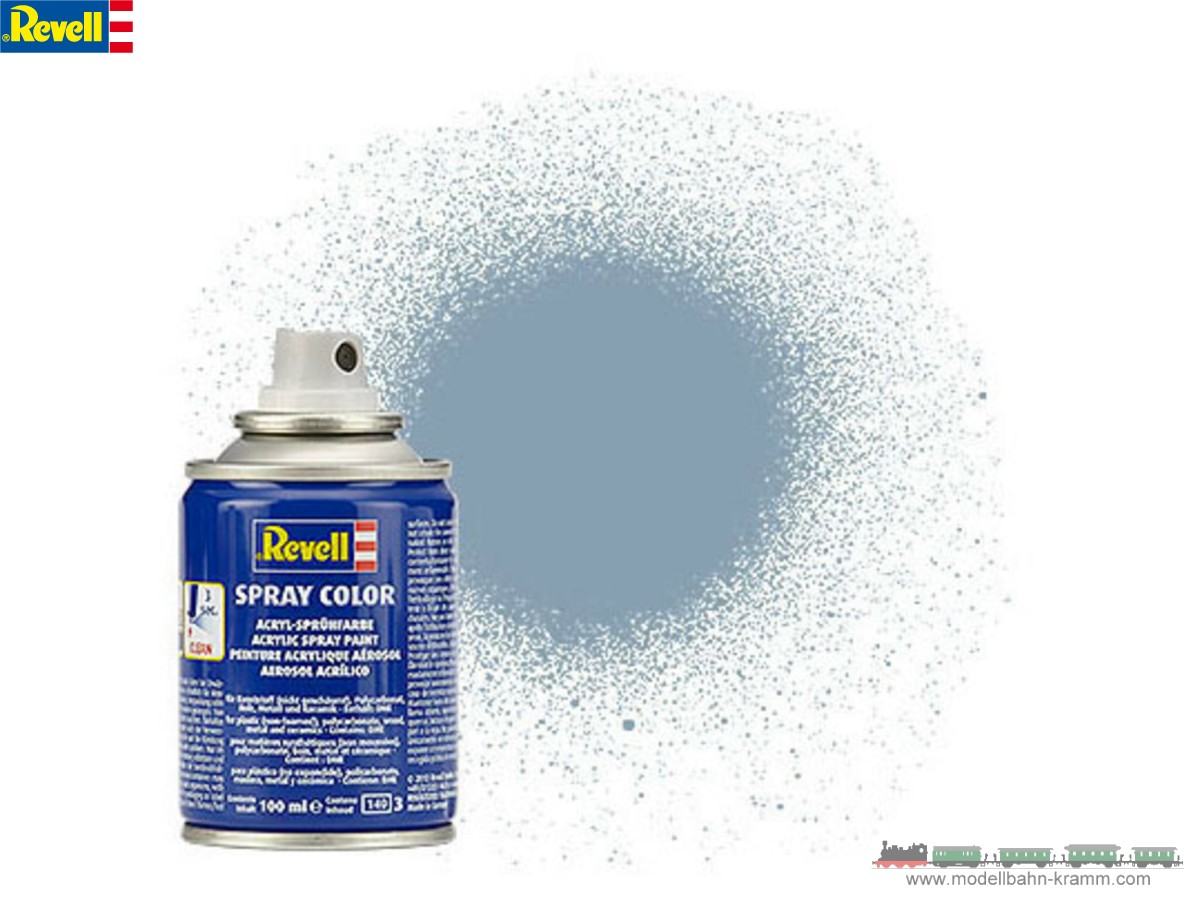 Revell 34374, EAN 4009803343747: Grau seidenmatt Spray 100 ml (Acrylfarbe)