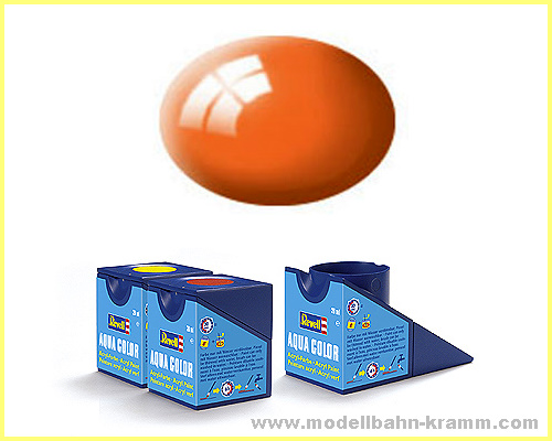 Revell 36130, EAN 4009803361307: Orange, glänzend Aqua Color 18 ml