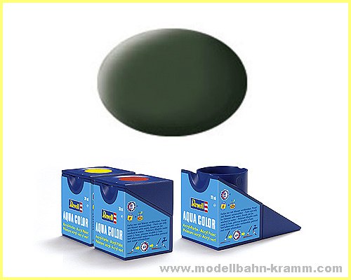 Revell 36165, EAN 4009803361659: Bronzegrün, matt RAL 6031 Aqua Color 18 ml
