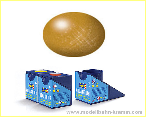 Revell 36192, EAN 4009803361925: Messing, metallic Aqua Color 18 ml