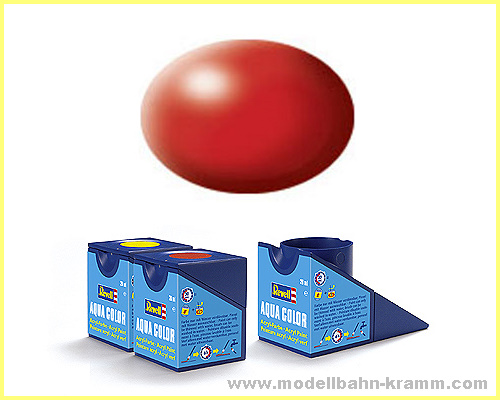 Revell 36330, EAN 4009803363301: Feuerrot, seidenmatt Aqua Color 18 ml