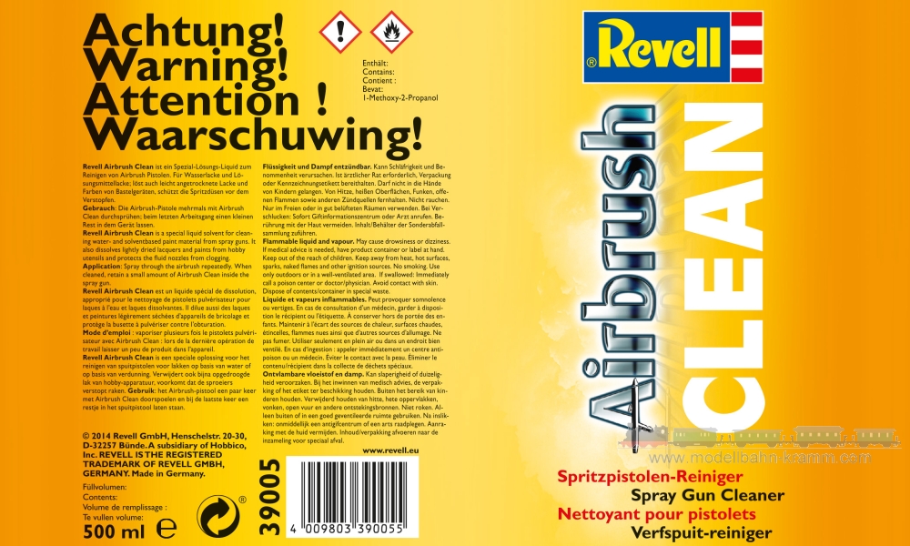 Revell 39005, EAN 4009803390055: Airbrush Enamel Cleaner