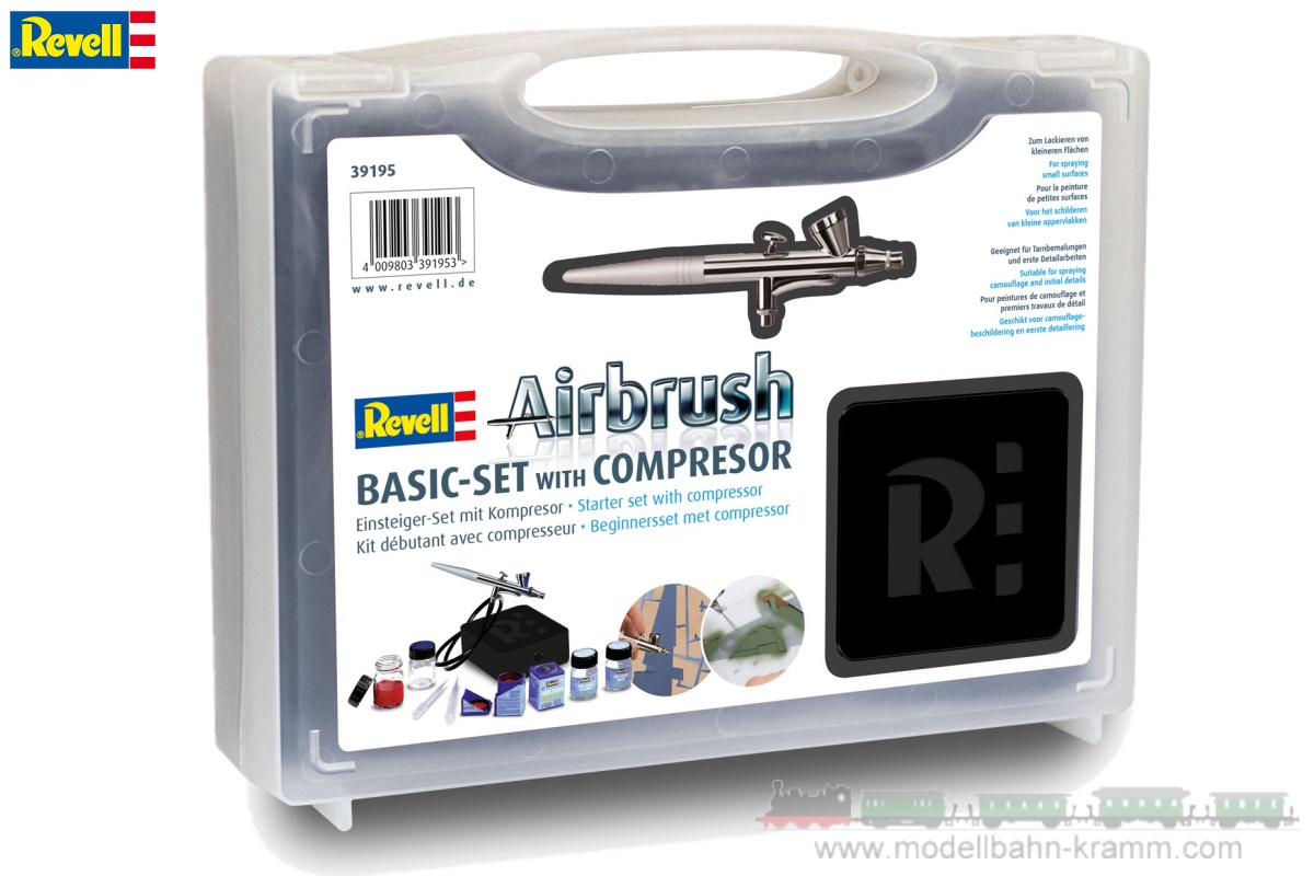 Revell 39195, EAN 4009803391953: Airbrush Einsteiger-Set mit Kompressor