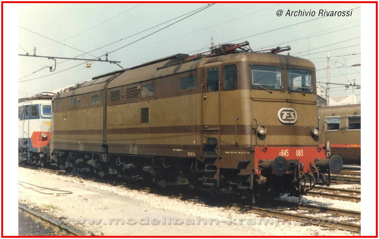 FS, electric locomotive E.645 2nd series castano/i