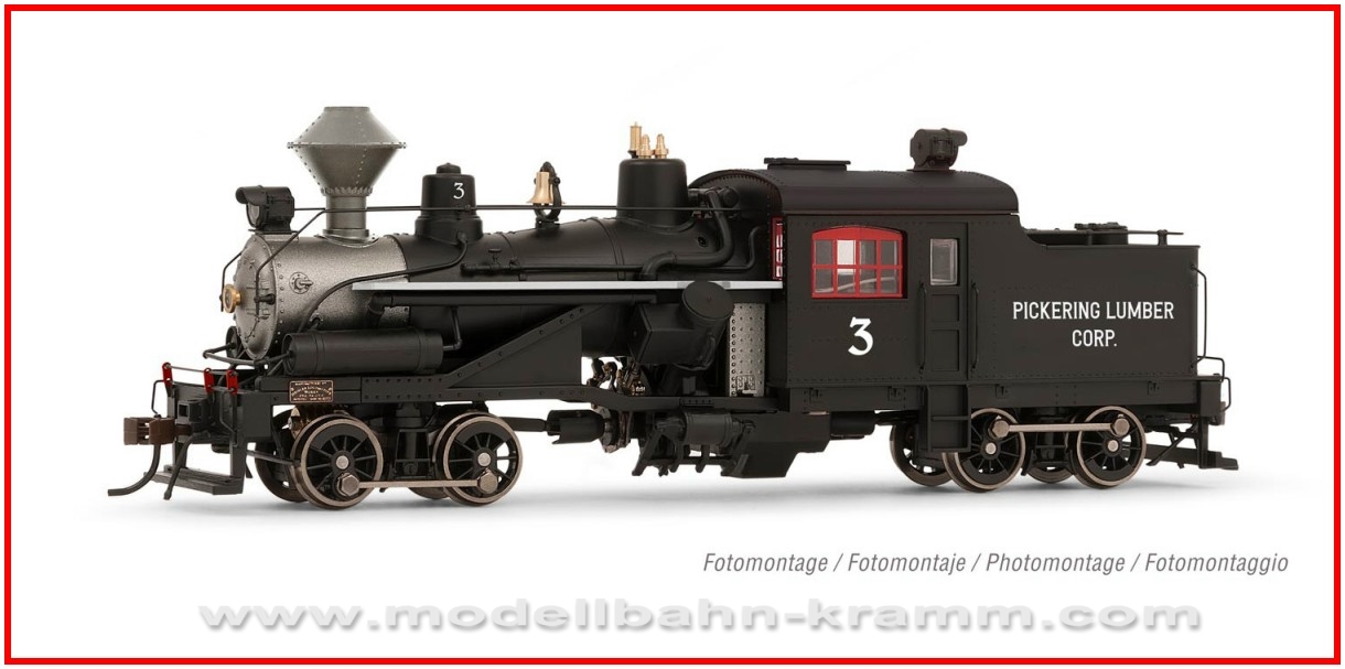 Heisler steam locomotive, 2 trucks Pickering Lumbe