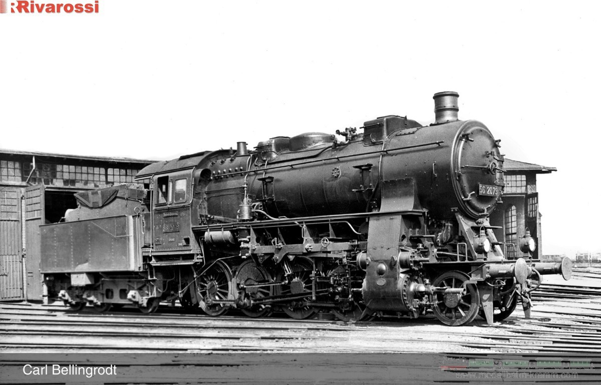 Rivarossi 2891ACS, EAN 5055286699498: H0 AC Sound Dampflokomotive Baureihe 56.20 DRG