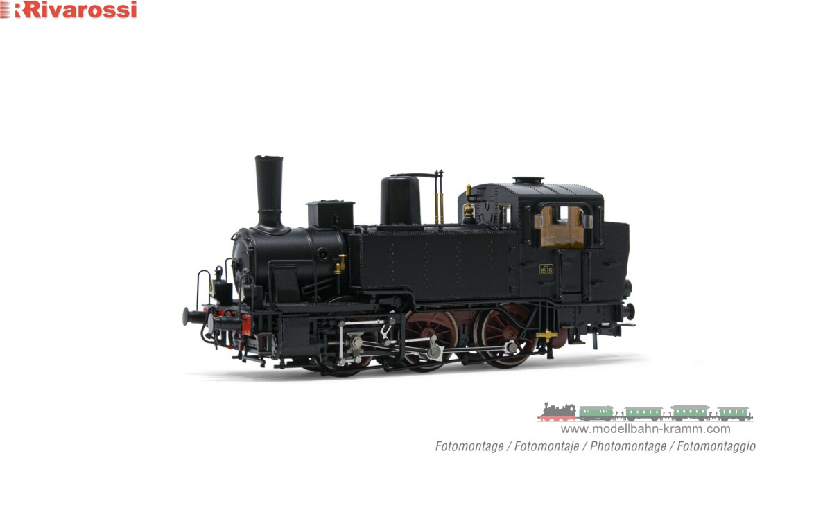 Rivarossi 2917, EAN 5063129019242: H0 DC analog Dampflokomotive Gr. 835 FS