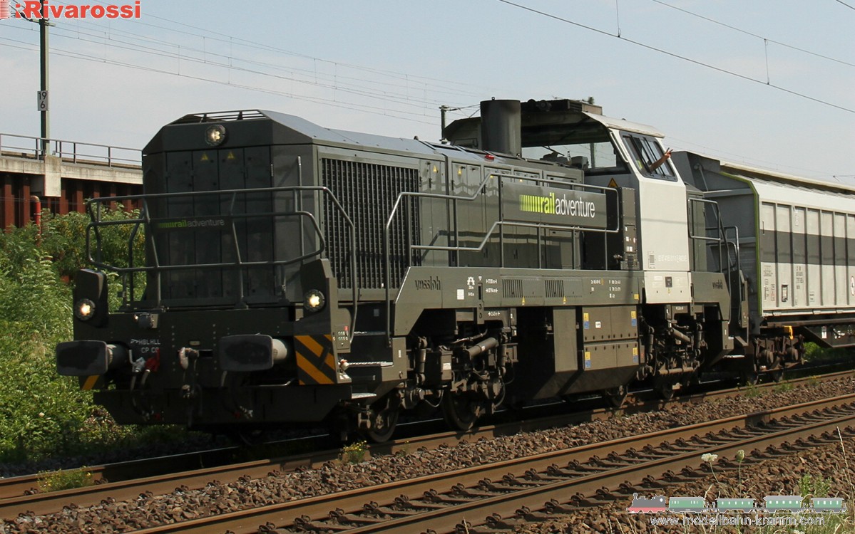 Rivarossi 2921, EAN 5063129019259: H0 DC analog Diesellok Vossloh DE 18 RailAdventure