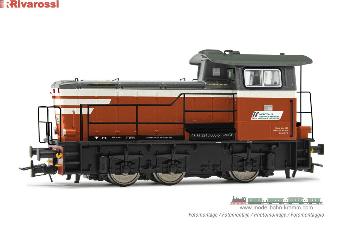 H0 DC Sound Diesel-Rangierlokomotive Rh. 245 Mercitalia Shunting & Terminal
