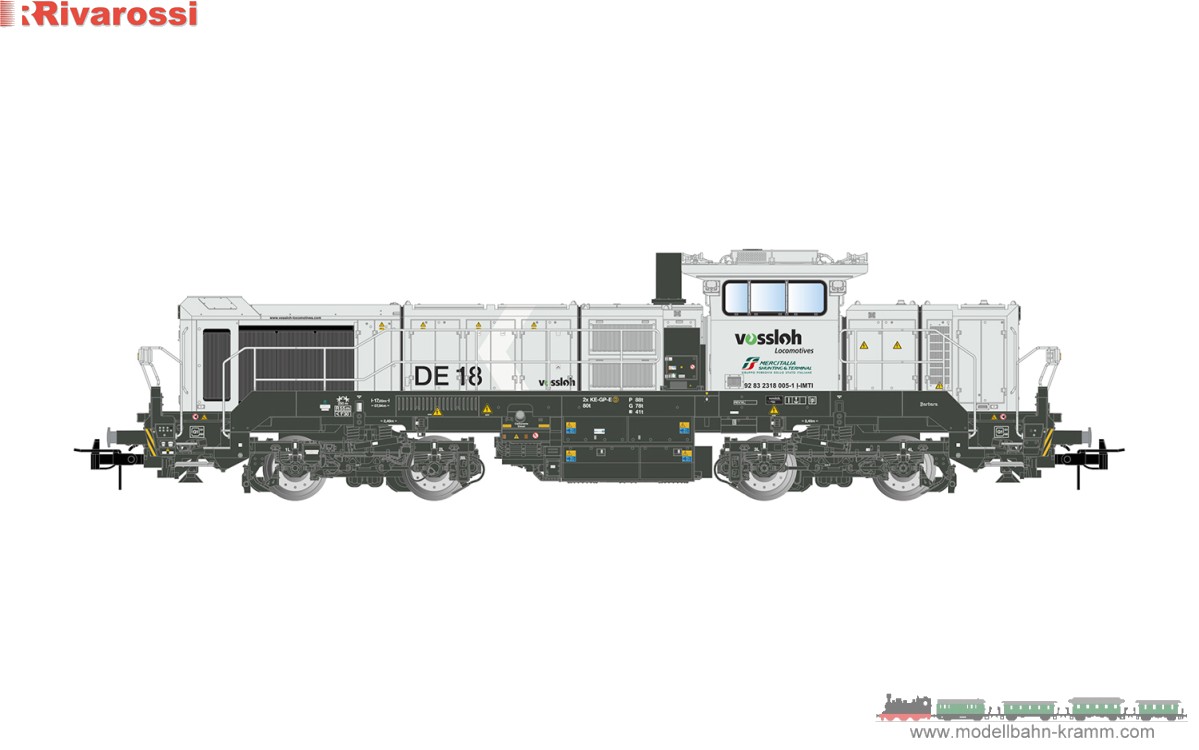 H0 Sound FS Mercitalia Diesellok DE18 VI